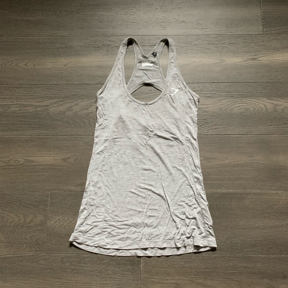 Grey gymshark cutout tank top - Picture 1 of 2